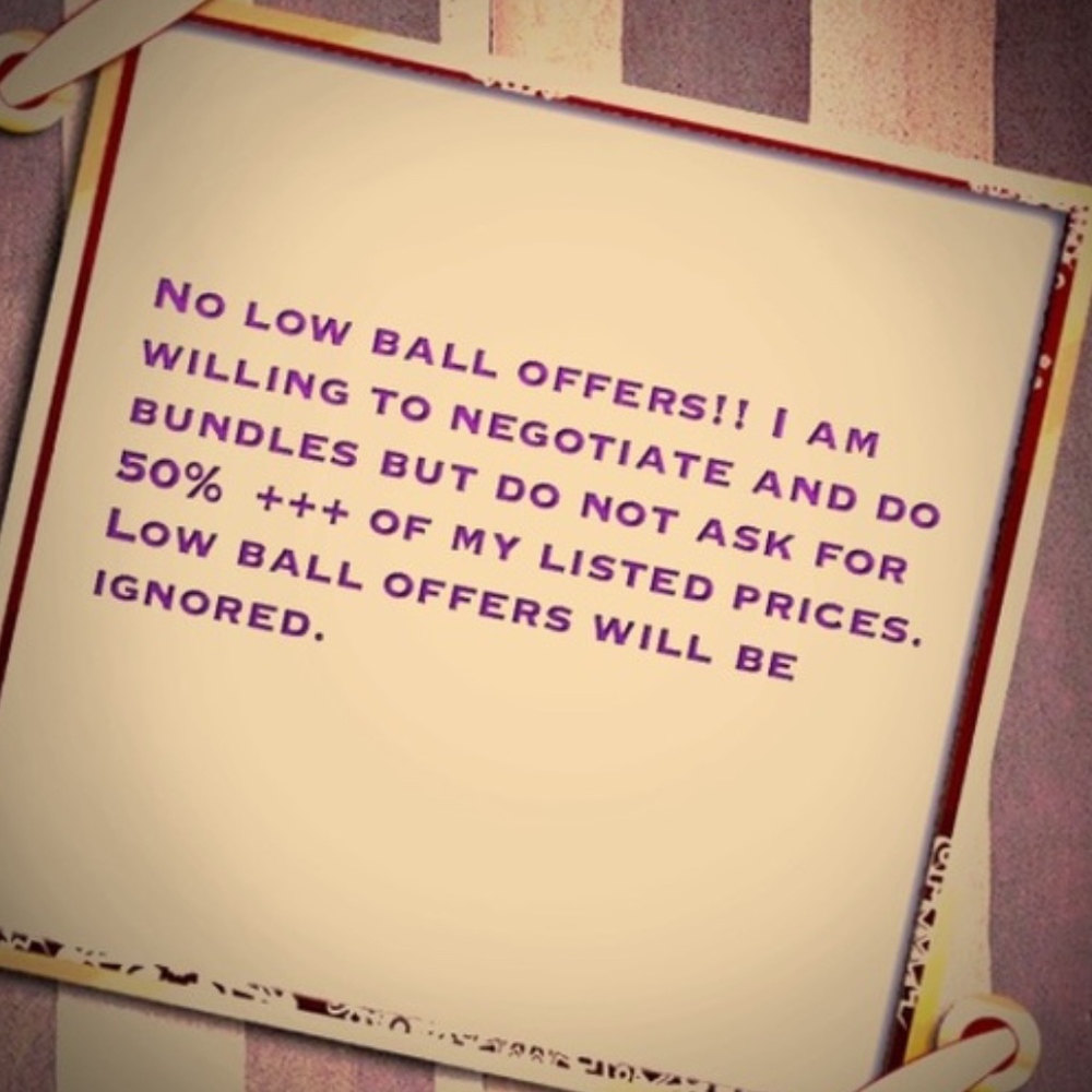 No Low-balls Please!